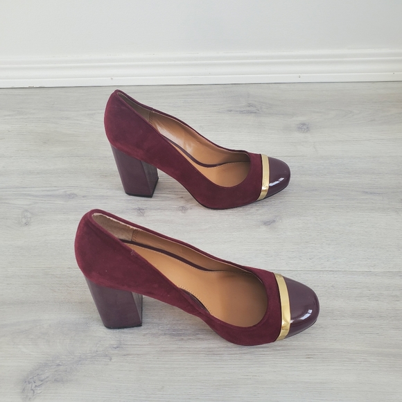 CALVIN KLEIN Burgundy Heels - Picture 4 of 7